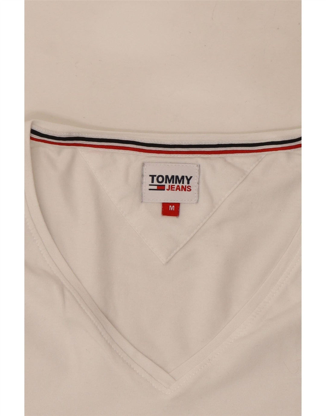 Tommy Hilfiger Damen T-Shirt Top UK 12 Medium Weiß