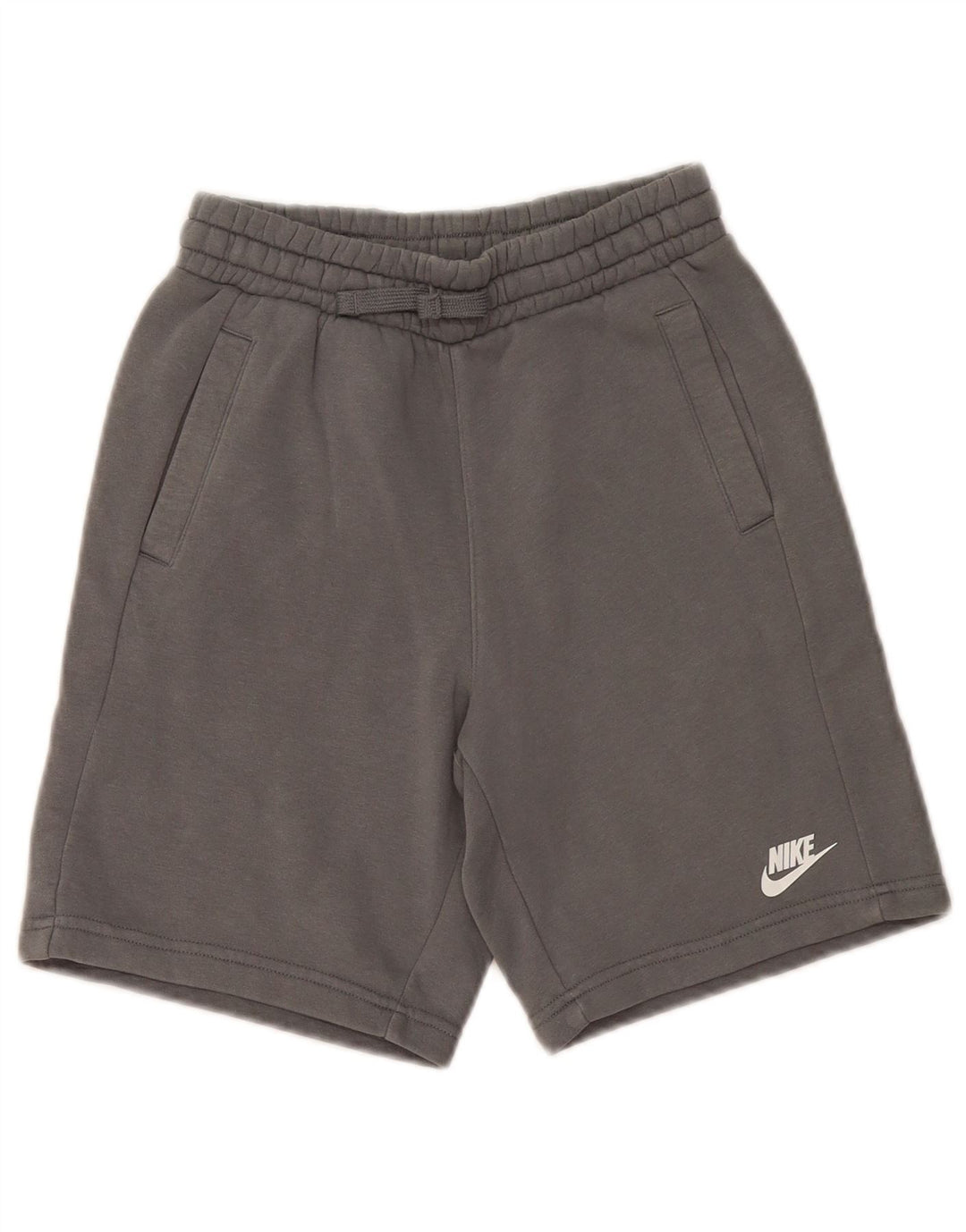 NIKE Sportshorts für Jungen, 10–11 Jahre, mittelgraue Baumwolle