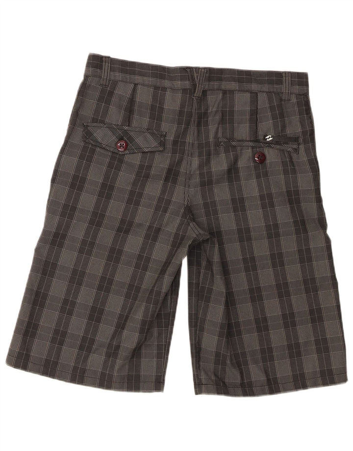 Billabong Chino-Shorts für Jungen, 15–16 Jahre, W32, grau kariertes Polyester