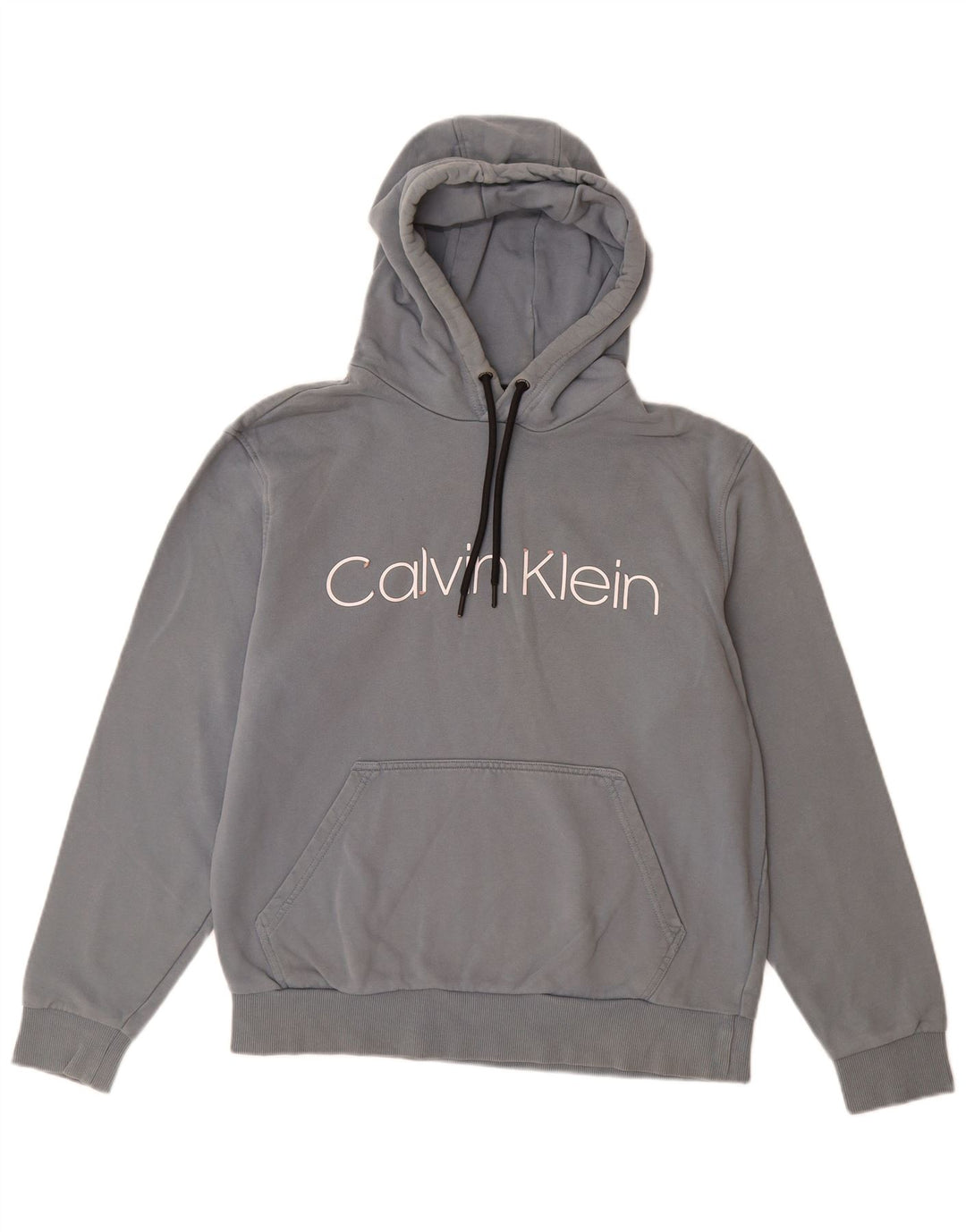 CALVIN KLEIN Herren-Kapuzenpullover mit Grafik, Größe S, Blau