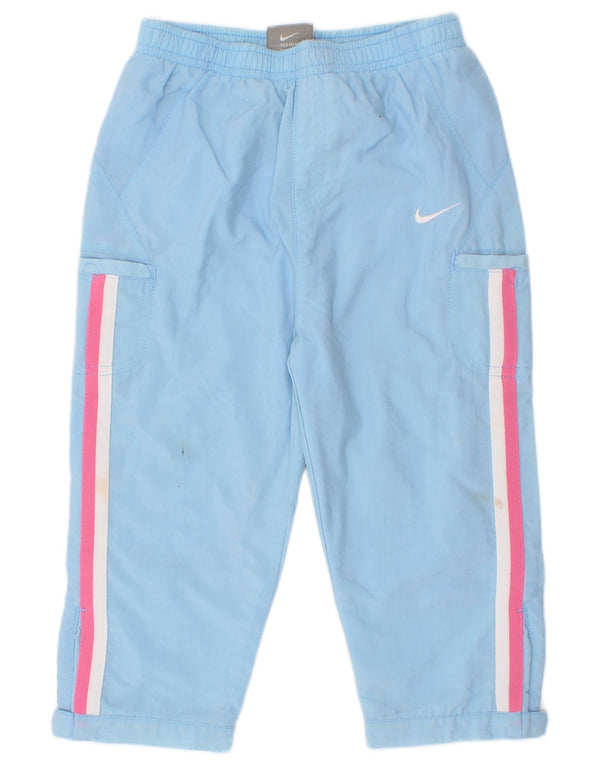 Nike Graphic Cargo-Windbreaker-Hose für Mädchen, 2–3 Jahre, blau gestreift