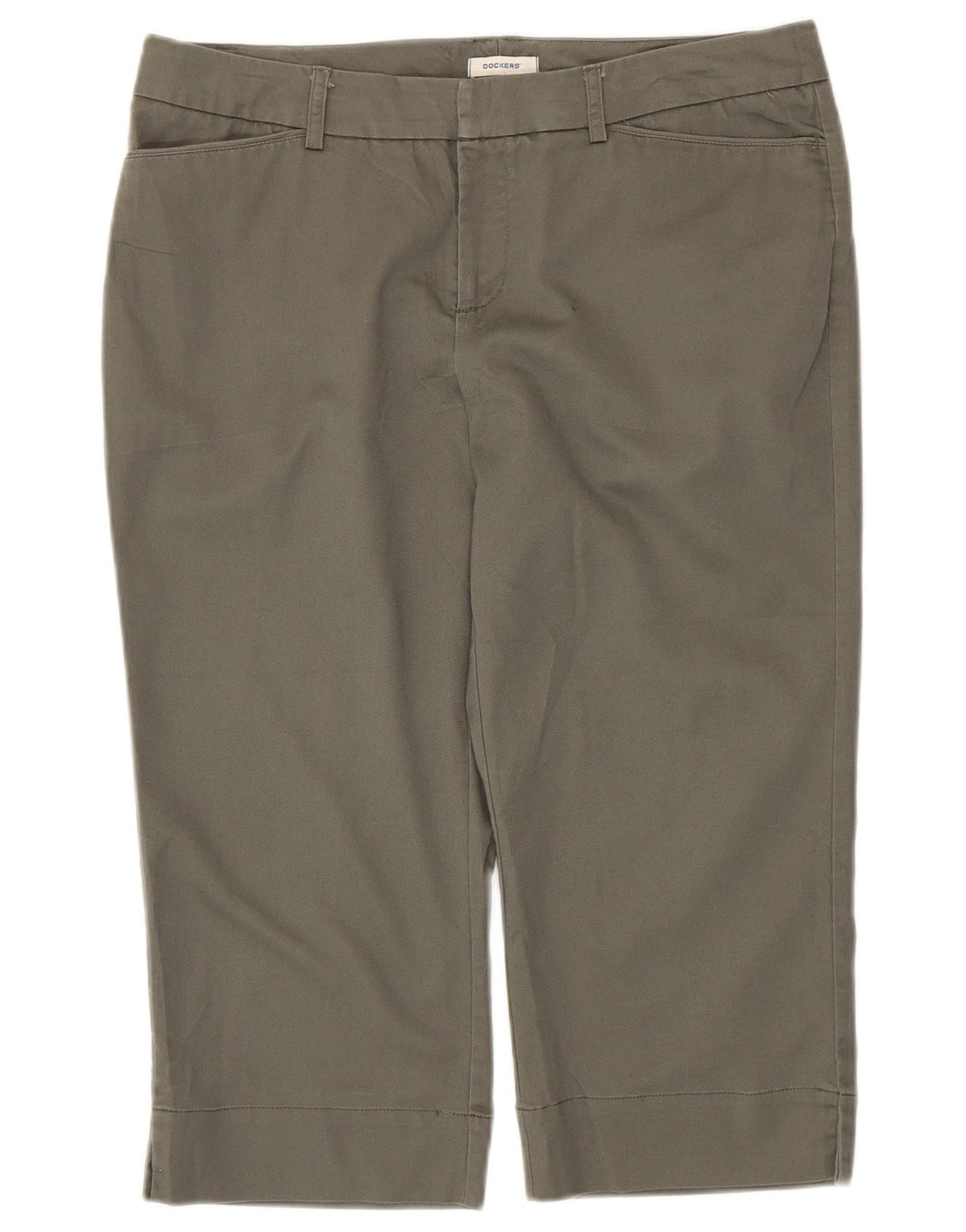Dockers Damen Caprihose US 10 Large W34 L20 Graue Baumwolle