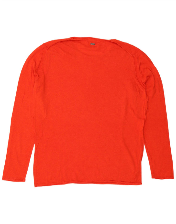 Hugo Boss Herren-Pullover mit Rundhalsausschnitt, 2XL, Rot