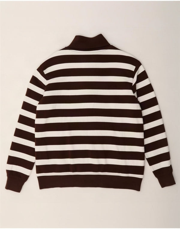 Marks & Spencer Damen Sweatshirt-Pullover UK 12 Mittelbraun gestreift