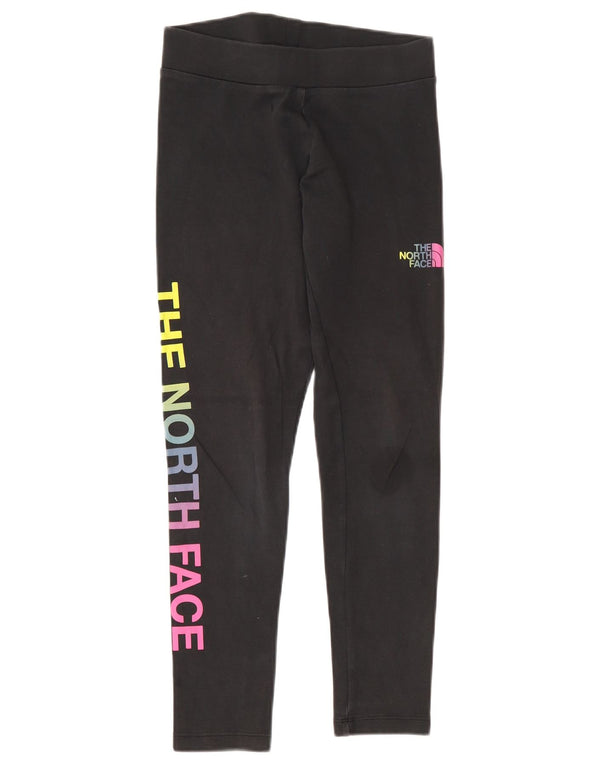 The North Face Mädchen-Grafik-Leggings, 9–10 Jahre, mittlere schwarze Baumwolle