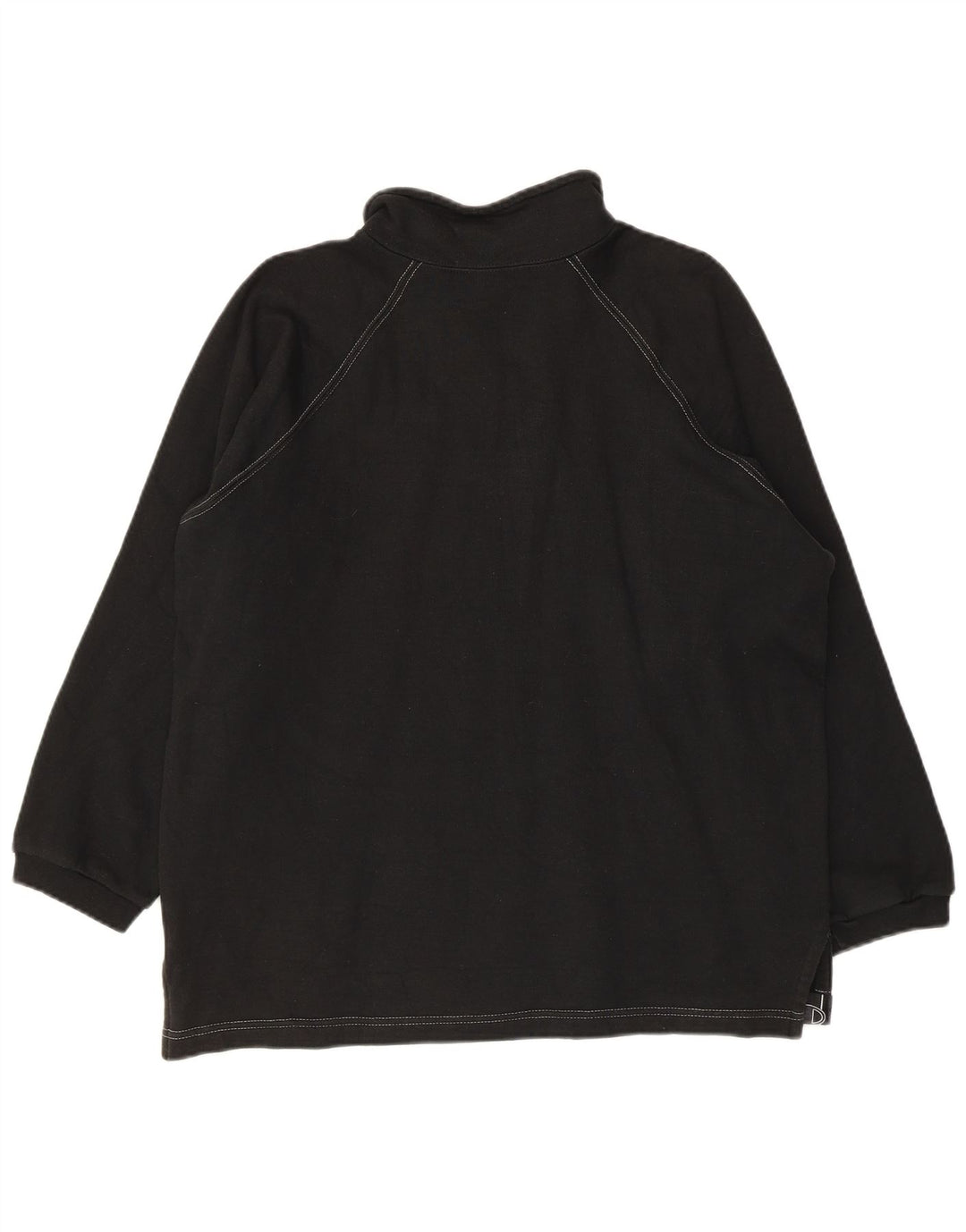 Champion Herren-Sweatshirt mit grafischem Reißverschluss, mittlerer schwarzer Baumwolle