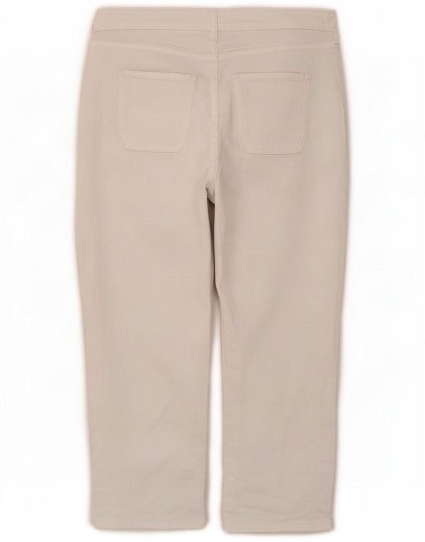 Fat Face Damen Hamble Capri Jeans UK 12 Medium W30 L21 Weiße Baumwolle