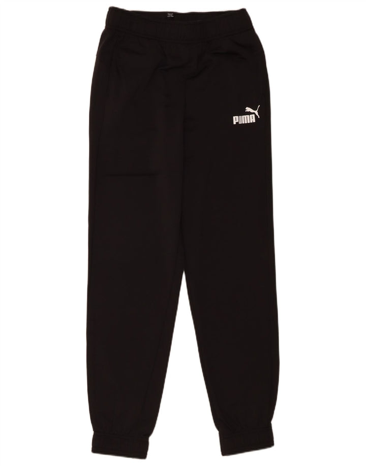 Puma Jungen-Trainingshose, Jogginghose, 13–14 Jahre, schwarzes Polyester