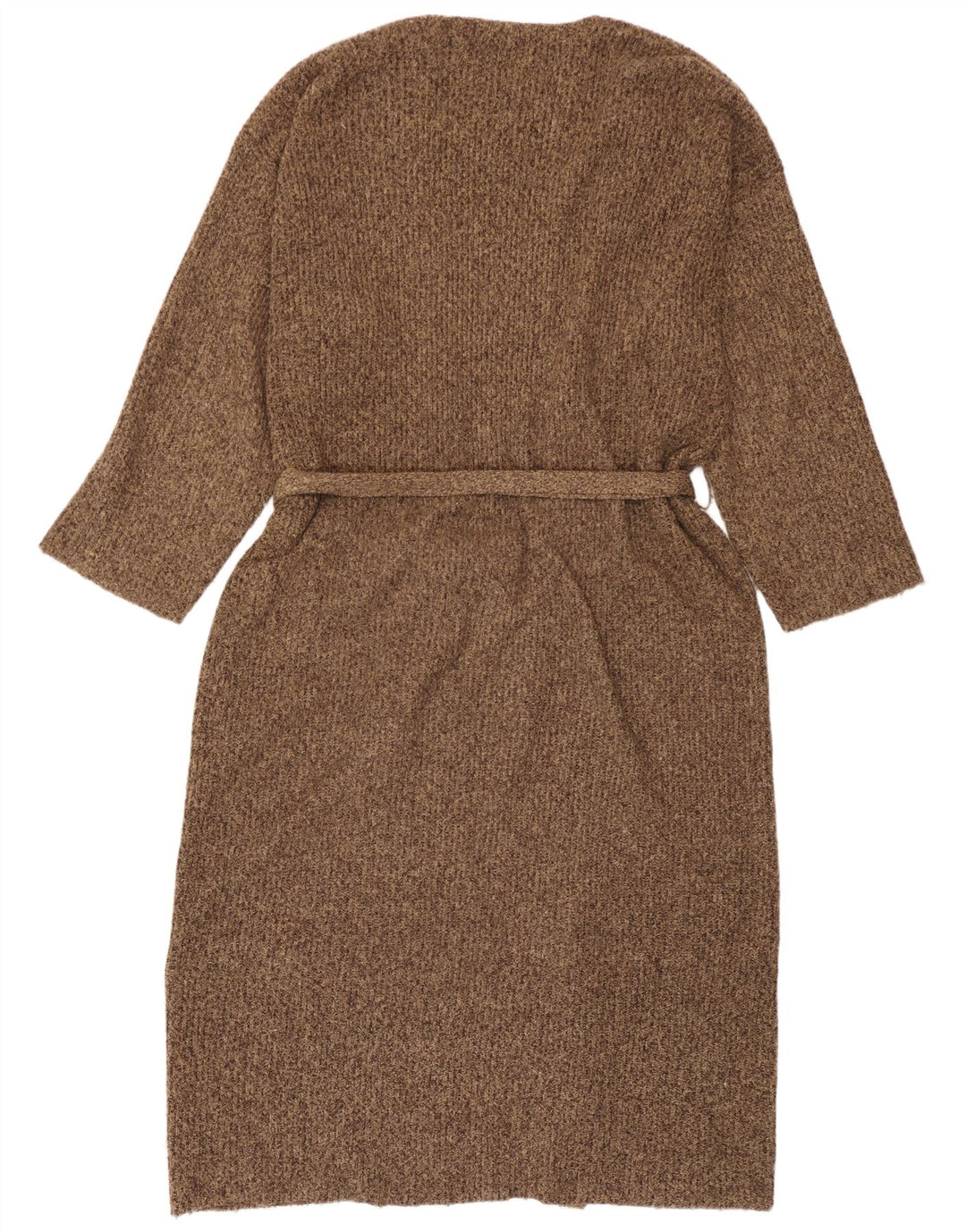 Langer, übergroßer Damen-Cardigan von Zara, Gr. 14, mittelbraun gefleckt