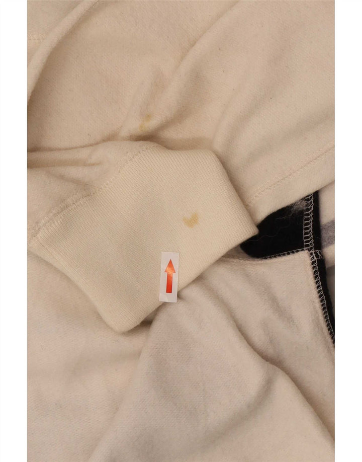 Chaps Herren-Sweatshirt mit Knopfkragen, 2XL, weiße Farbblock-Baumwolle