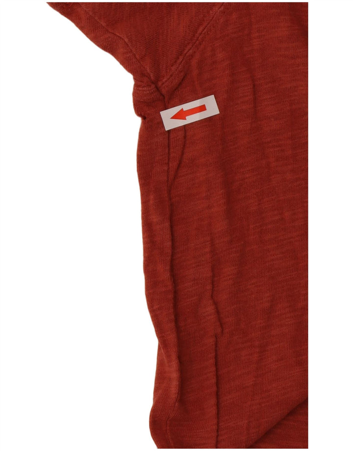 Fat Face Herren T-Shirt Top Small aus roter Baumwolle