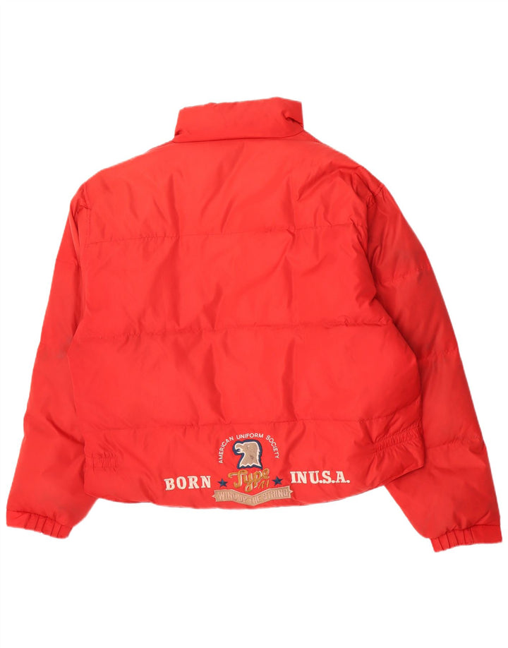 Uniform Herren USA Graphic gepolsterte Jacke UK 42 XL Rot