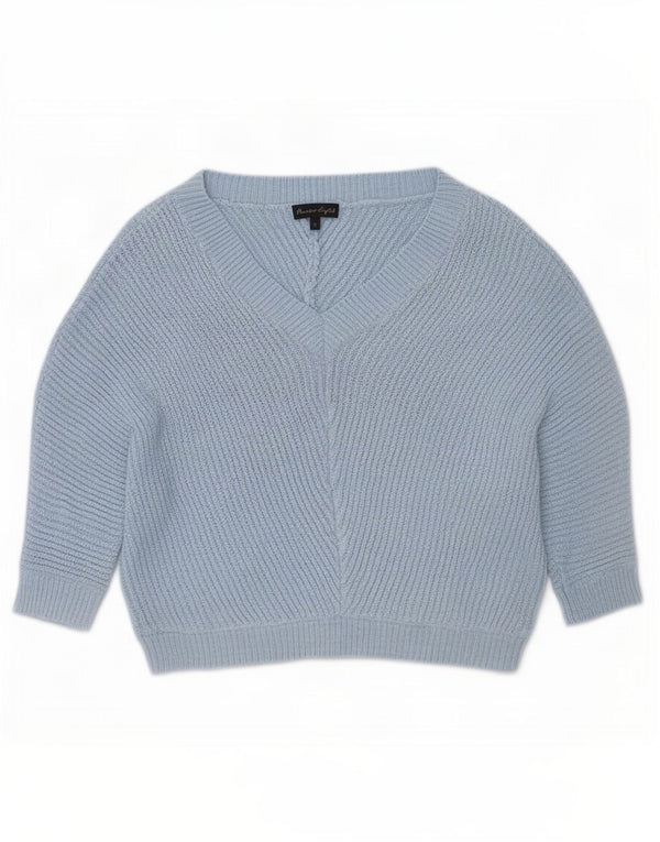 Phase Eight Damen-Pullover mit 3/4-Ärmeln und V-Ausschnitt, Gr. 10, Größe S, Blau