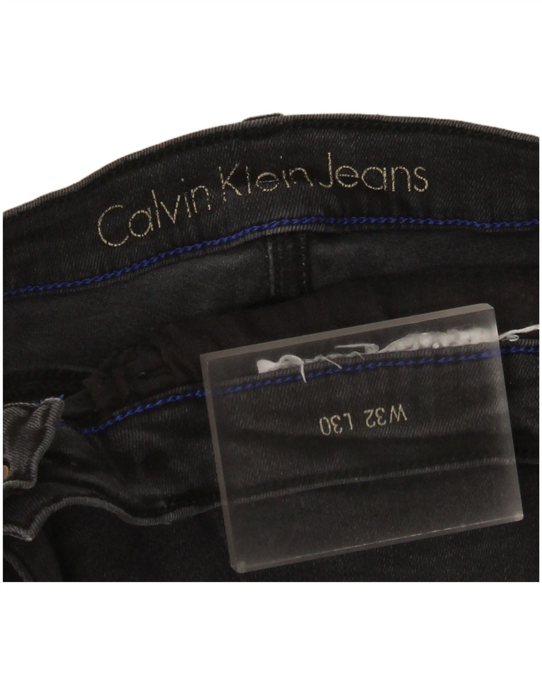 Calvin Klein Damen Slim Jeans W32 L30 Schwarz