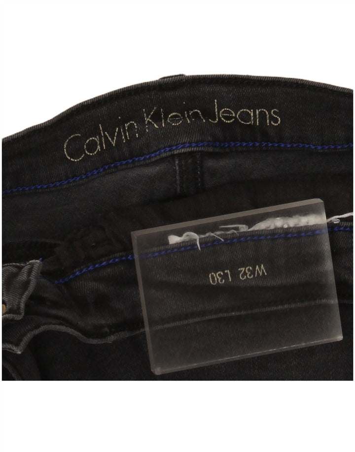 Calvin Klein Damen Slim Jeans W32 L30 Schwarz