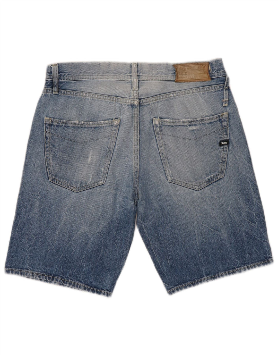 Gas Damen Jeansshorts W29 mittelblaue Baumwolle