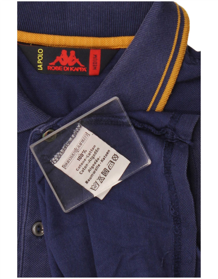 Kappa Herren-Poloshirt, mittelmarineblaue Baumwolle
