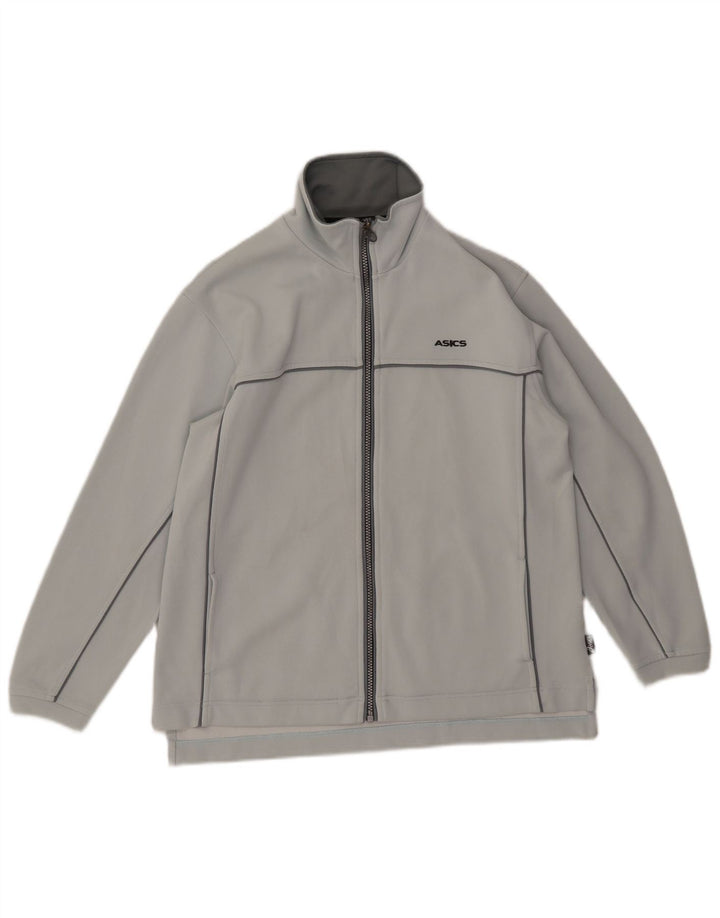 Asics Damen Trainingsanzug Top Jacke UK 14 Mittelgrau