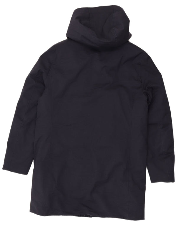 Gutteridge Mens Hooded Padded Coat IT 48 Medium Navy Blue Polyester