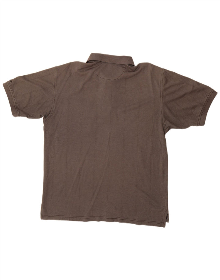 Izod Herren-Poloshirt aus mittelgrauer Baumwolle