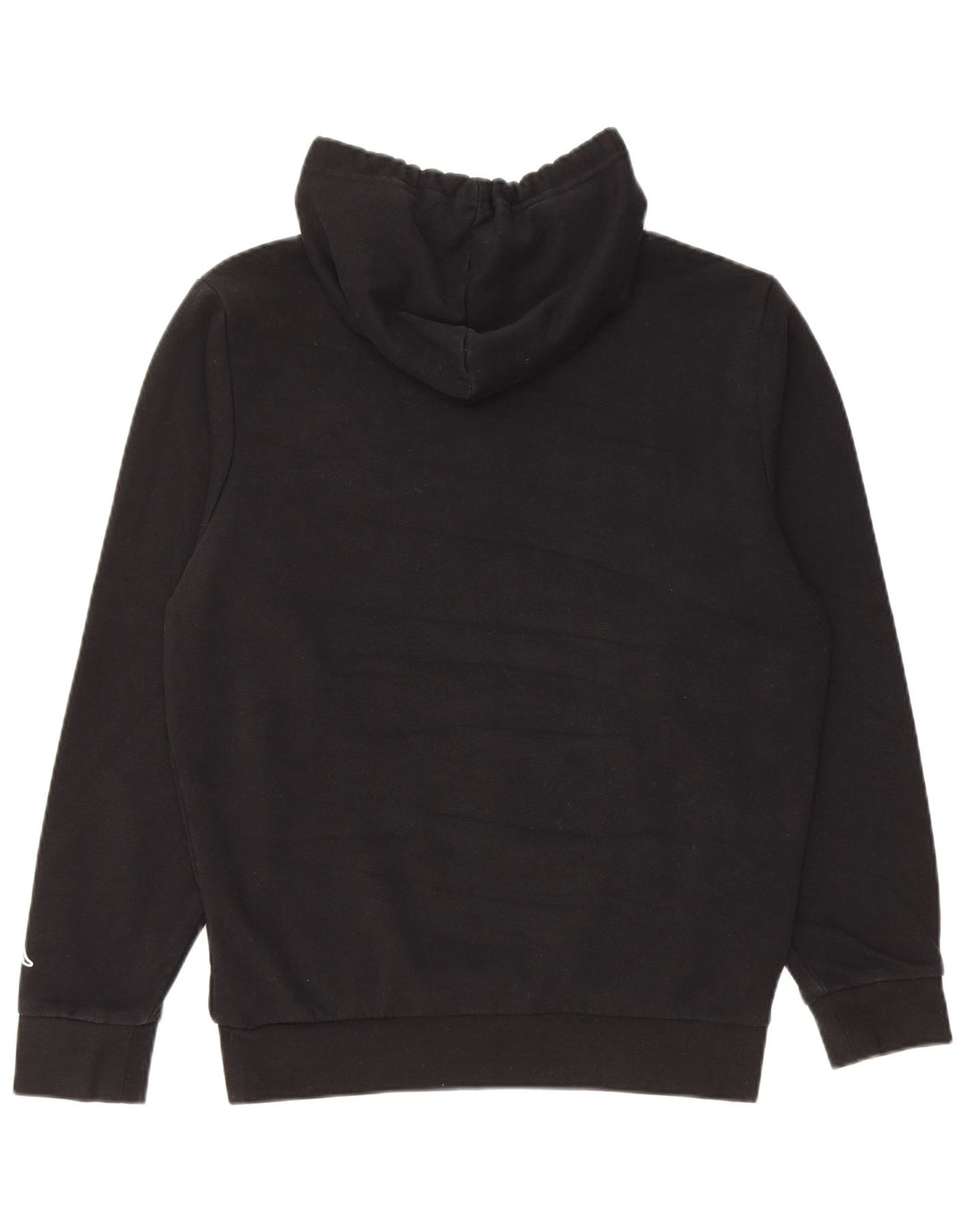 Kappa Damen Grafik-Hoodie-Pullover aus mittelschwarzer Baumwolle