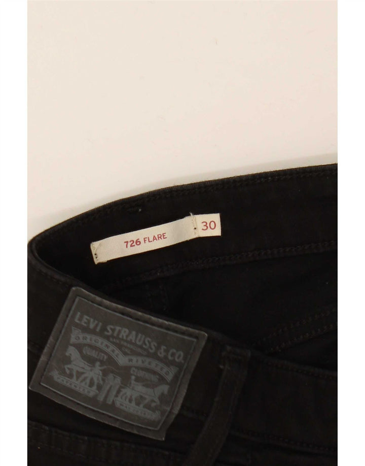 Levi's Damen 726 Flared Jeans W30 L29 Schwarz