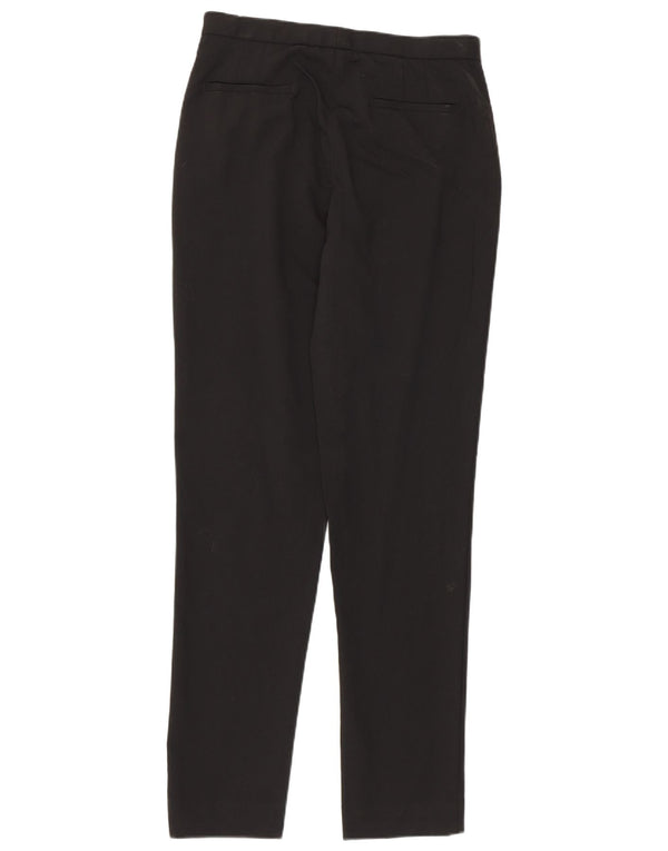 Massimo Dutti Damen Slim Freizeithose EU 36 XS W26 L30 Schwarze Wolle