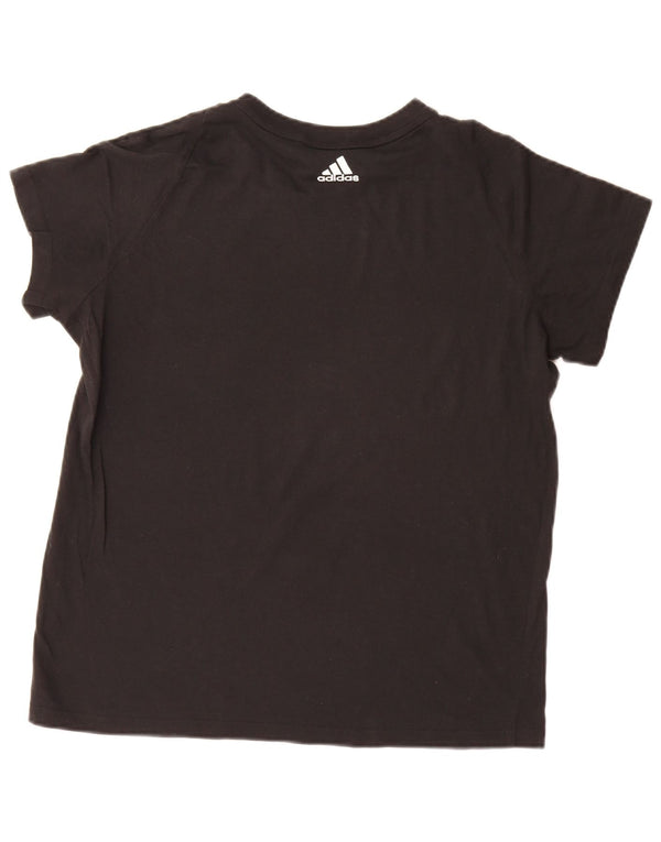 Adidas Damen Graphic T-Shirt Top UK 20/22 XL Schwarz