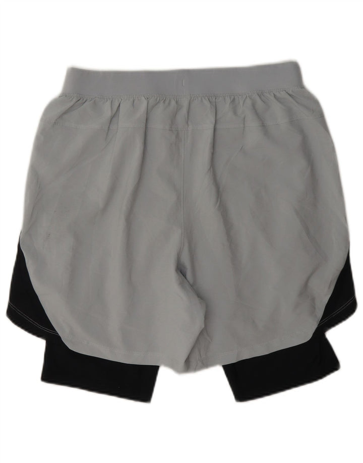 Under Armour Herren-Sportshorts in mittelgrauem Farbblockdesign