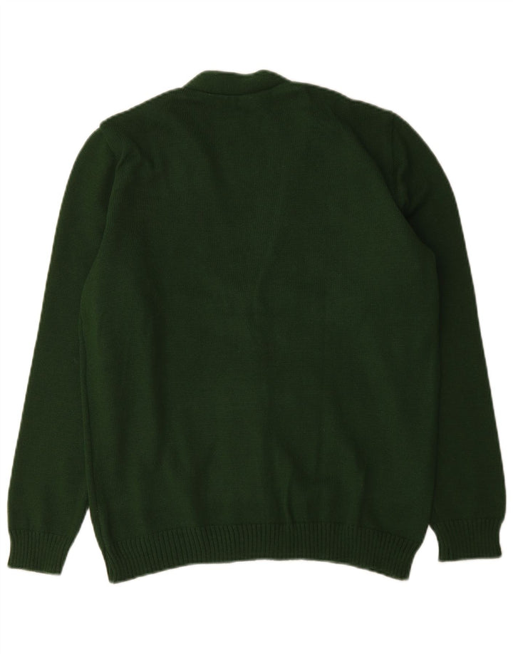 Vintage Damen Cardigan Pullover UK 14 Groß Grün