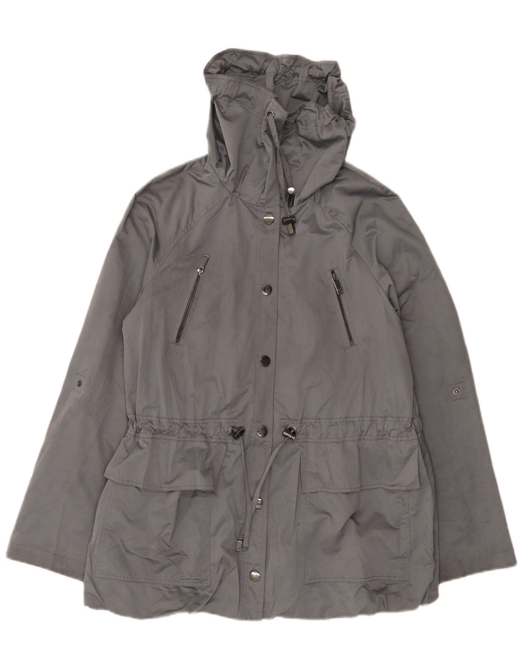 MINT VELVET – Übergroße Utility-Jacke für Damen, UK 10, Größe S, grau, Polyester