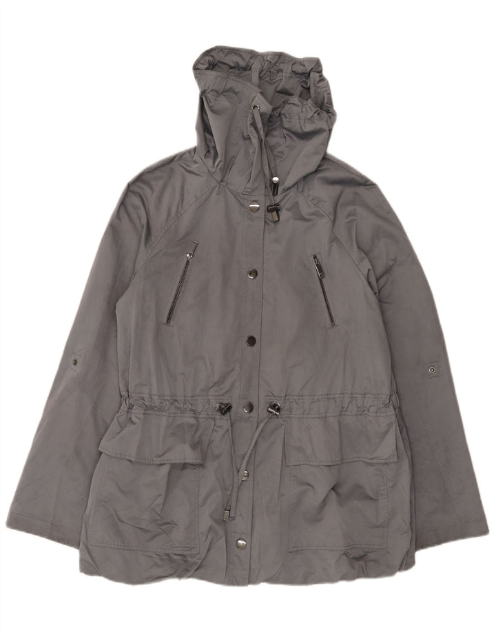 MINT VELVET – Übergroße Utility-Jacke für Damen, UK 10, Größe S, grau, Polyester