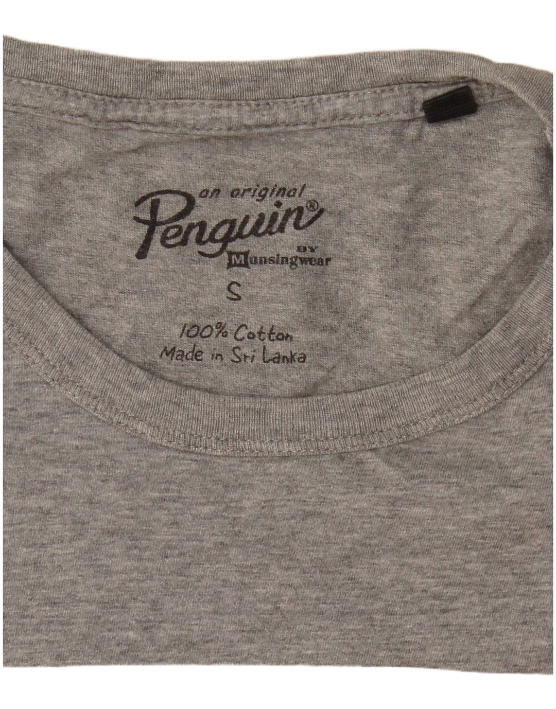PENGUIN Herren-T-Shirt mit Grafik, Größe S, Grau, Baumwolle