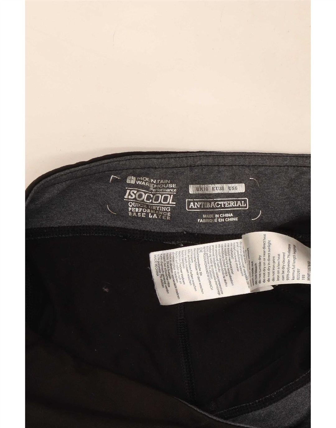 Mountain Warehouse Damen-Leggings, UK 10, Größe S, Schwarz, Polyester