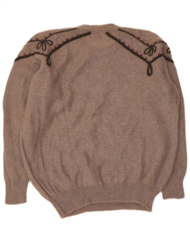 Niki Line Damen-Pullover mit Rundhalsausschnitt, Gr. 42, Größe L, Grau