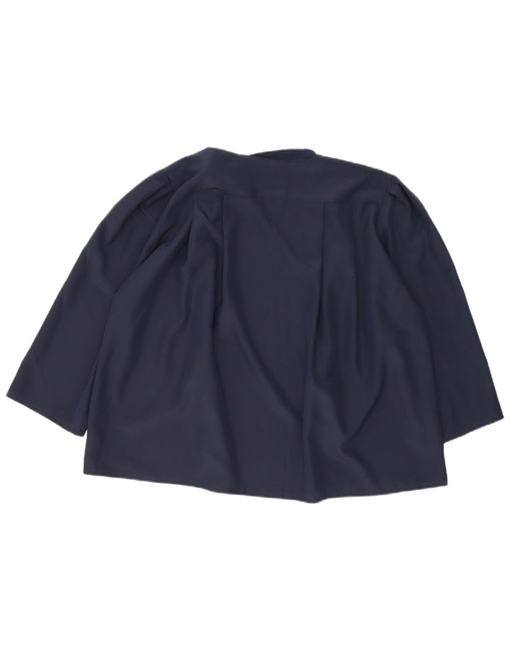 Vintage Damen Oversized Cardigan Top UK 22 3XL Marineblau