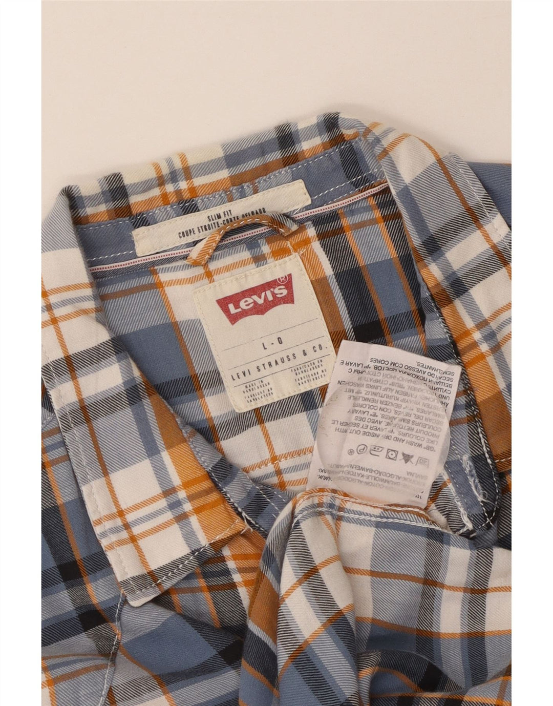 Levi's Slim-Fit-Flanellhemd für Herren, groß, mehrfarbig, kariert, Baumwolle