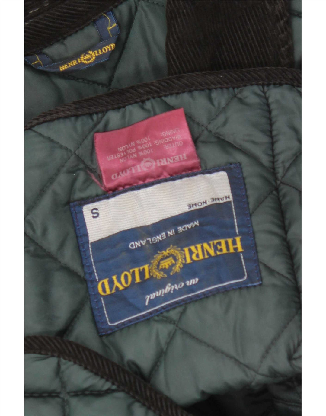 Henri Lloyd Herren Steppjacke UK 36 Small Grünes Nylon