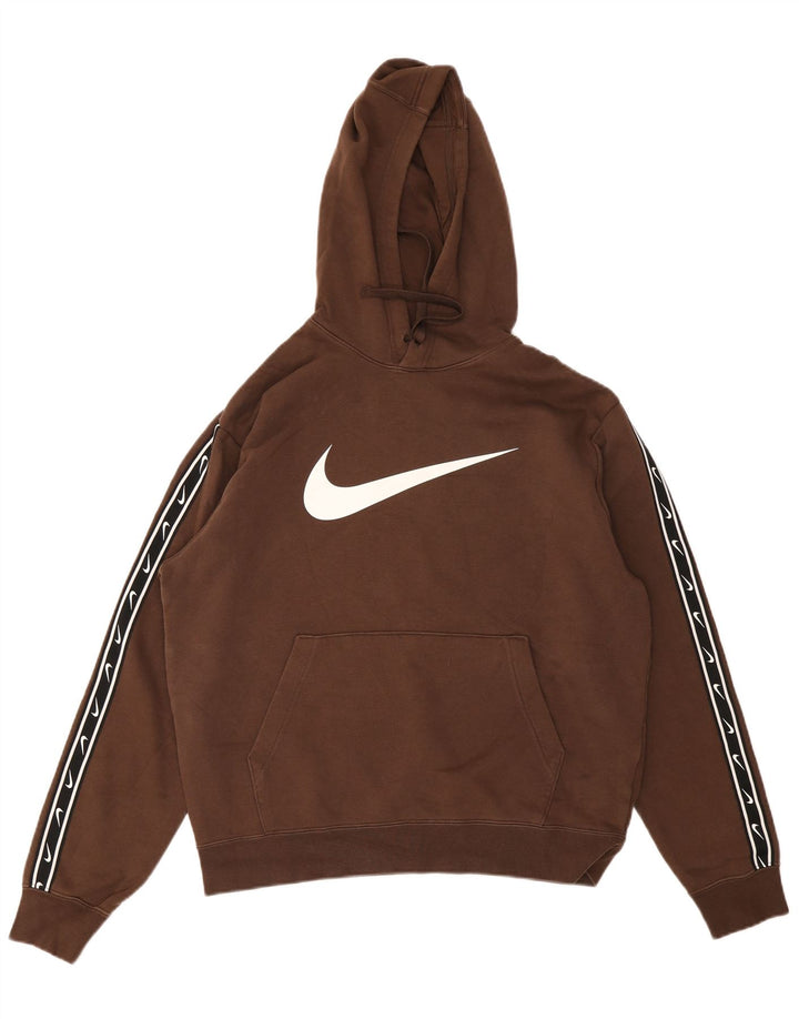 Nike Herren-Kapuzenpullover mit Grafik, mittelbraune Baumwolle
