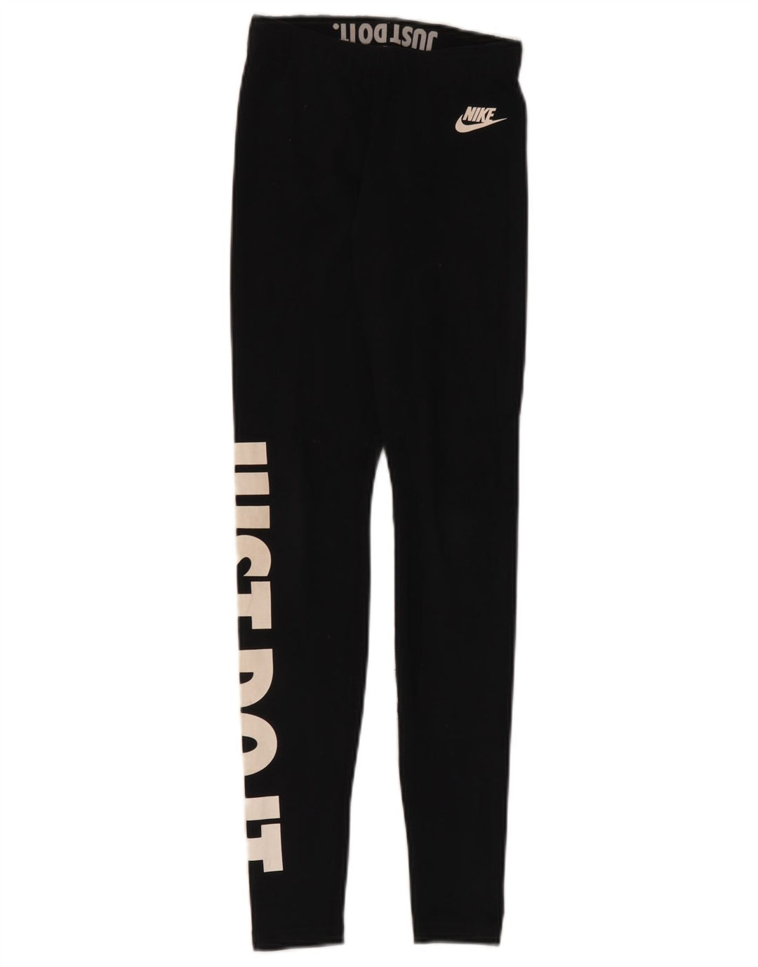 Nike Damen Graphic Leggings UK 4 XS Schwarz