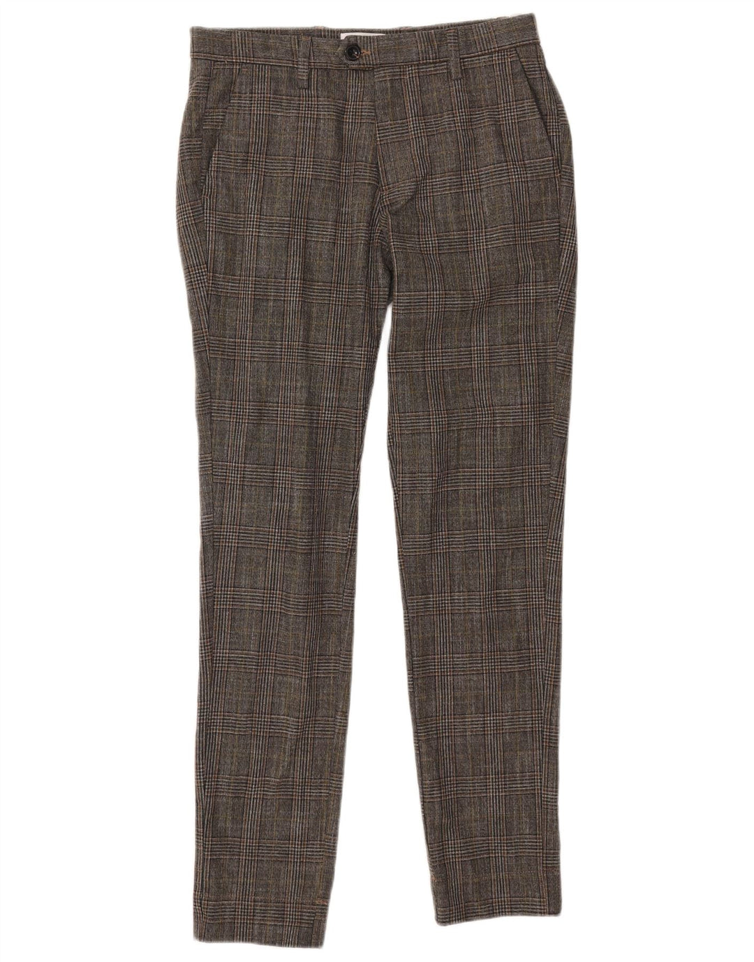 Jack & Jones Slim-Anzughose für Herren, W30, L32, grau kariertes Polyester