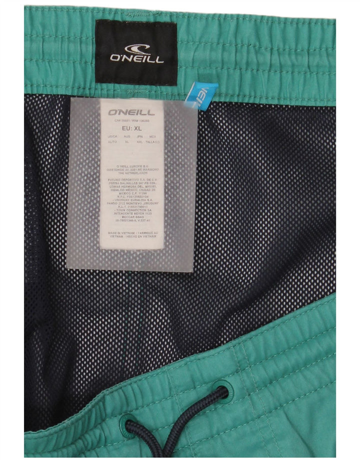O'Neill Herren-Badeshorts XL, grün gestreift, Polyester