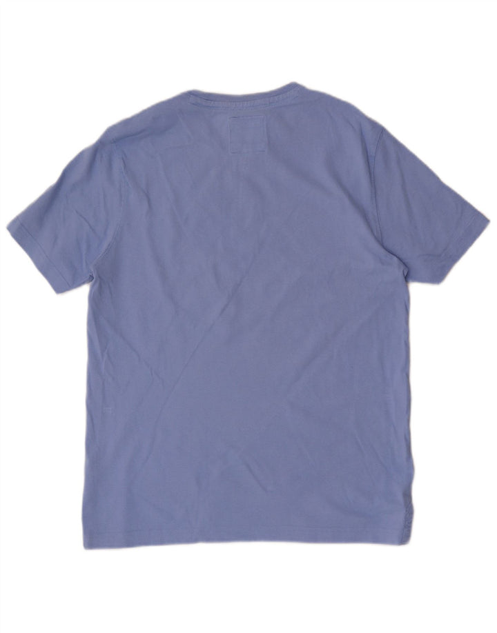 CREW CLOTHING Herren T-Shirt Top mittelblaue Baumwolle