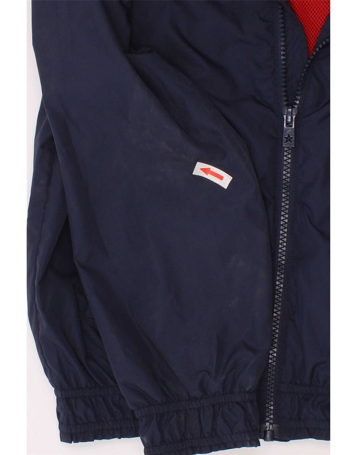 Tommy Hilfiger Jungen-Bomberjacke mit Kapuze, 7–8 Jahre, marineblaues Polyester