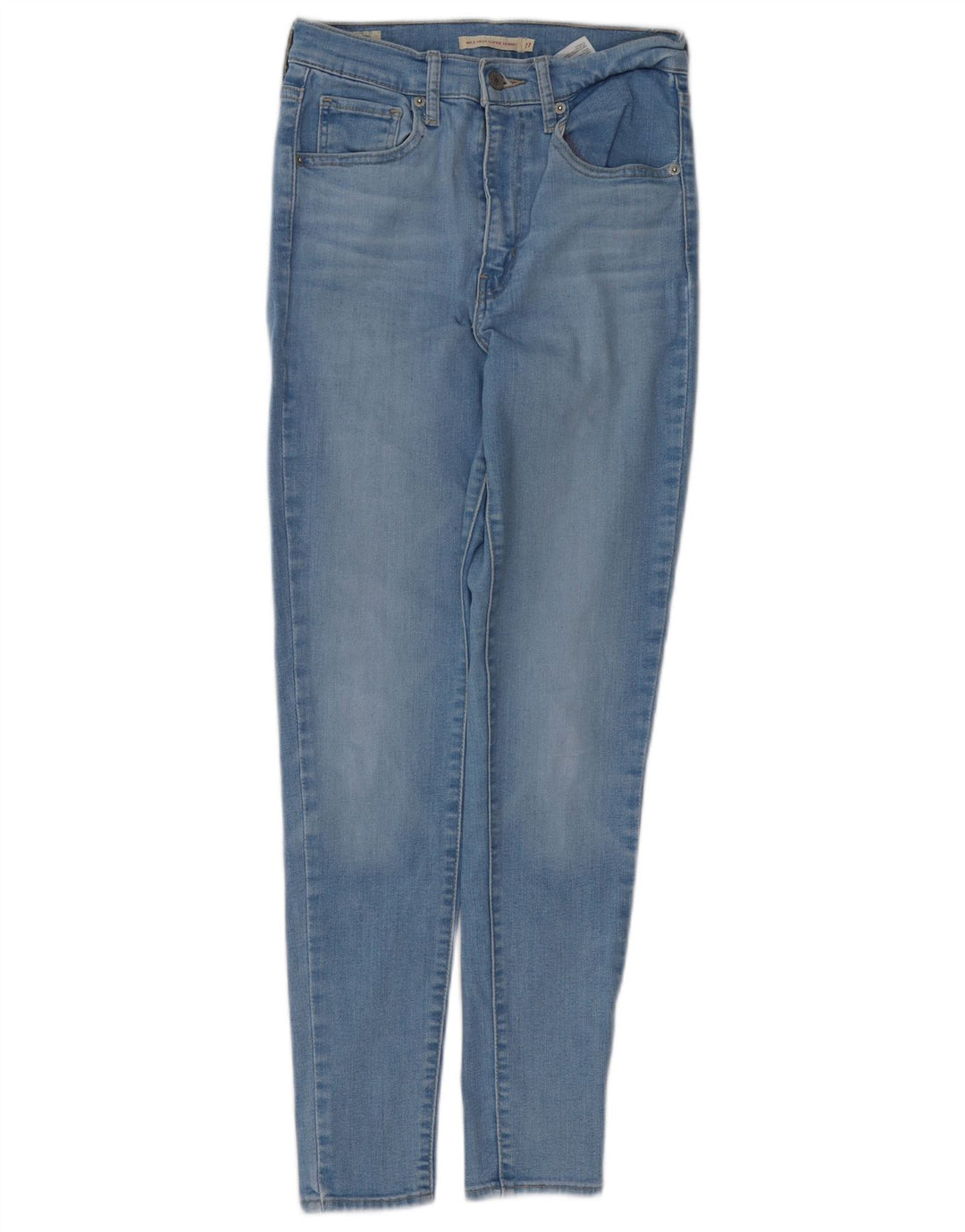 LEVI'S Damen Mile High Super Skinny Jeans W27 L28 Blaue Baumwolle
