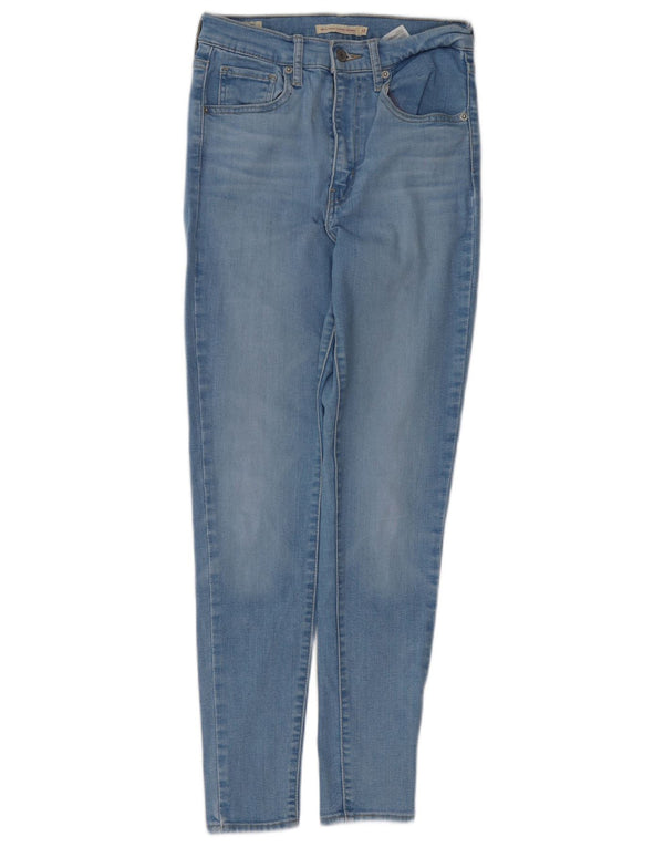 LEVI'S Damen Mile High Super Skinny Jeans W27 L28 Blaue Baumwolle