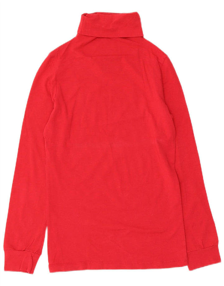 Guess Damen Grafik-Top, langärmlig, UK 14, Größe L, Rot, Baumwolle