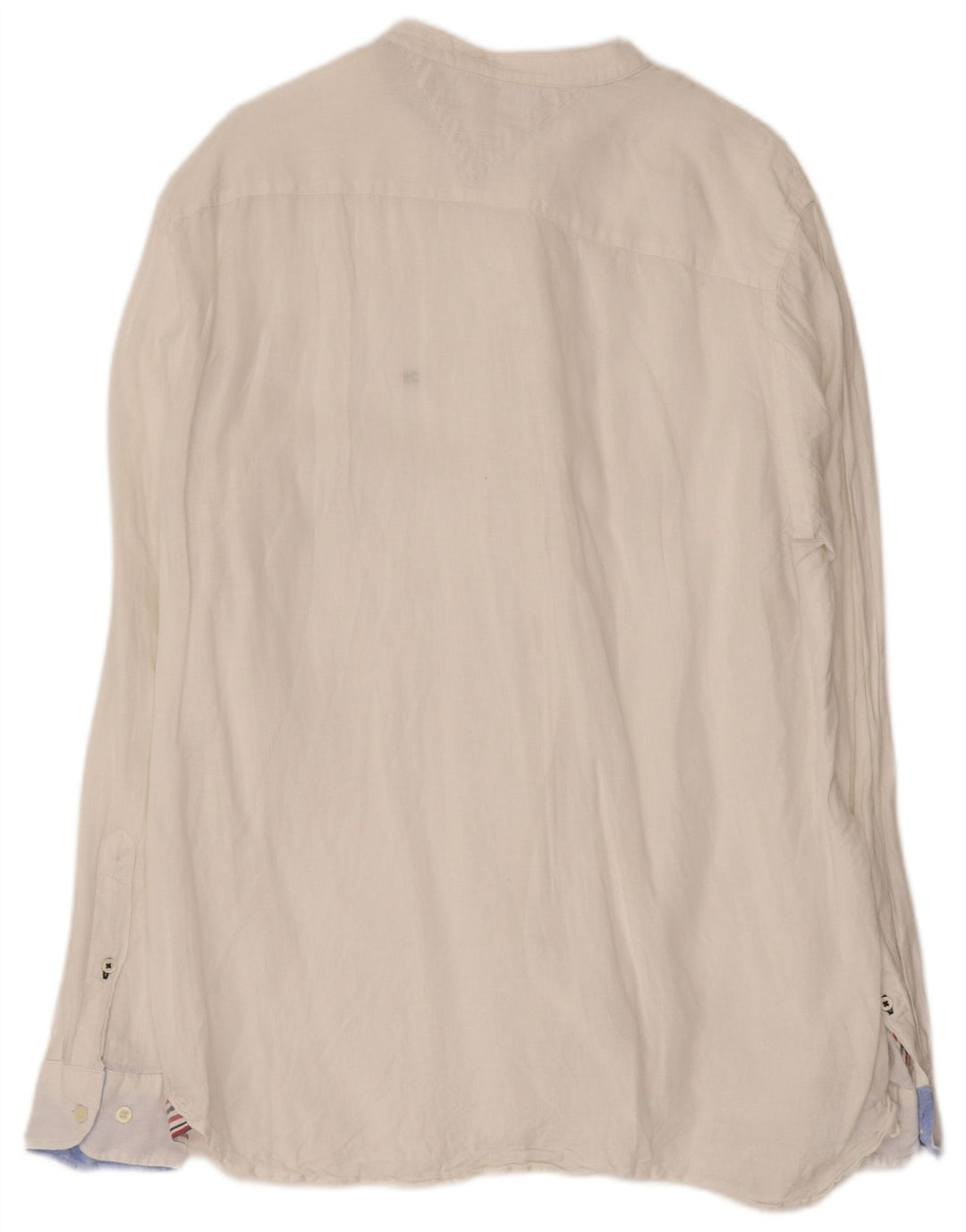 TOMMY HILFIGER Herren-Hemd mit normaler Passform, großes weißes Leinen