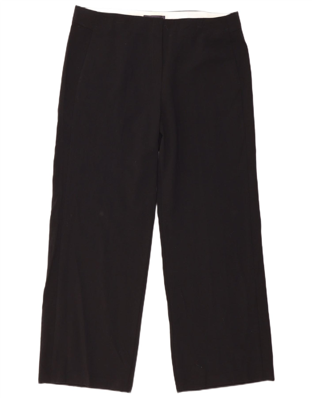 MARKS & SPENCER Damen Chinohose mit hoher Taille, UK 16, Größe L, W36, L29, Schwarz