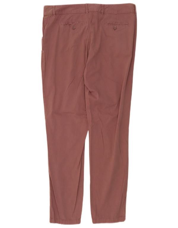 Marks & Spencer Slim Chino-Hose für Damen, UK 14, Größe L, W36, L30, Rosa, Baumwolle